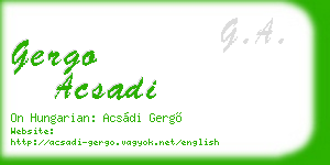 gergo acsadi business card