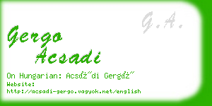 gergo acsadi business card